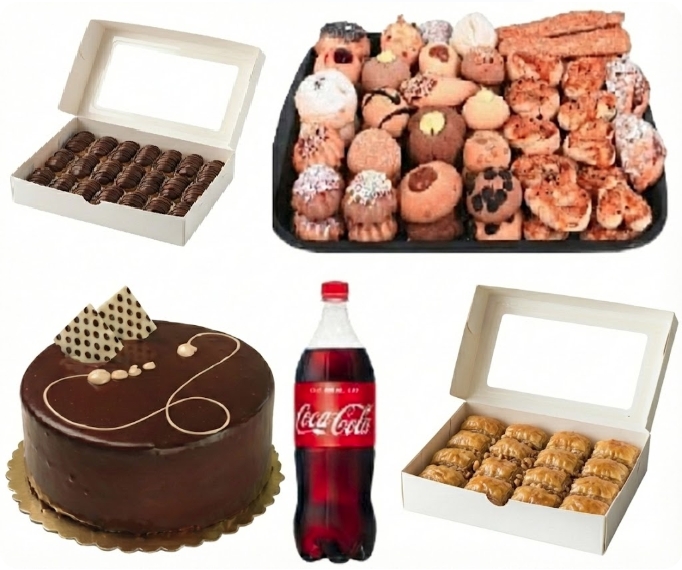 1 kg Kuru Pasta İle Zenginleştirilmiş 5'li Menü Karaman pasta siparişi