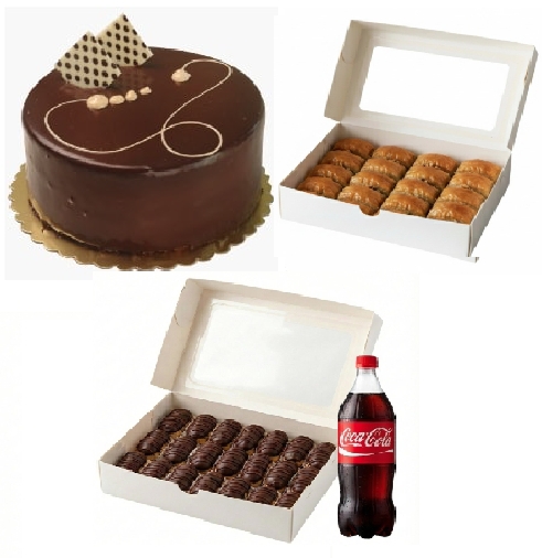 1 Litre Kola İle Tamamlanmış Menü Karaman pasta siparişi