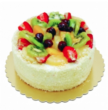 4 ile 6 kişilik karışık mevsim meyveli yaş pasta Karaman pasta siparişi