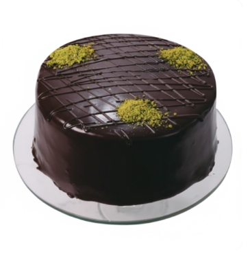 4 kişilik yuvarlak çikolatalı doğum günü pastası Karaman pasta siparişi
