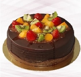 6-9 Kişilik Zengin Tatlı Karışık Meyveli Çikolatalı Şehir Karaman pasta siparişi