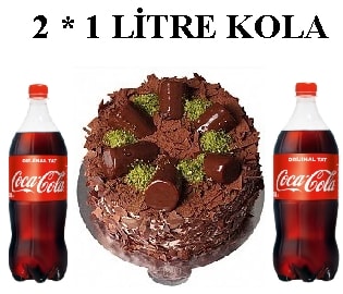Muzlu Çikolatalı Pasta ve Çift Cola Avantaj Paketi Karaman pasta sipariÅŸi