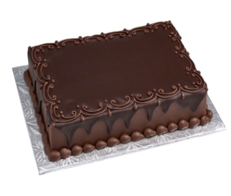 Şık Sunumlu 35 Kişilik Kare Çikolatalı Pasta Karaman pasta siparişi