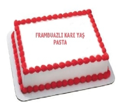 Şık ve Sade Tasarımlı 20 Kişilik Frambuazlı Pasta Karaman pasta siparişi