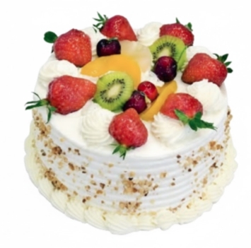 Zengin İçerikli Gurme 6-9 Kişilik Meyveli Kutlama Karaman pasta siparişi